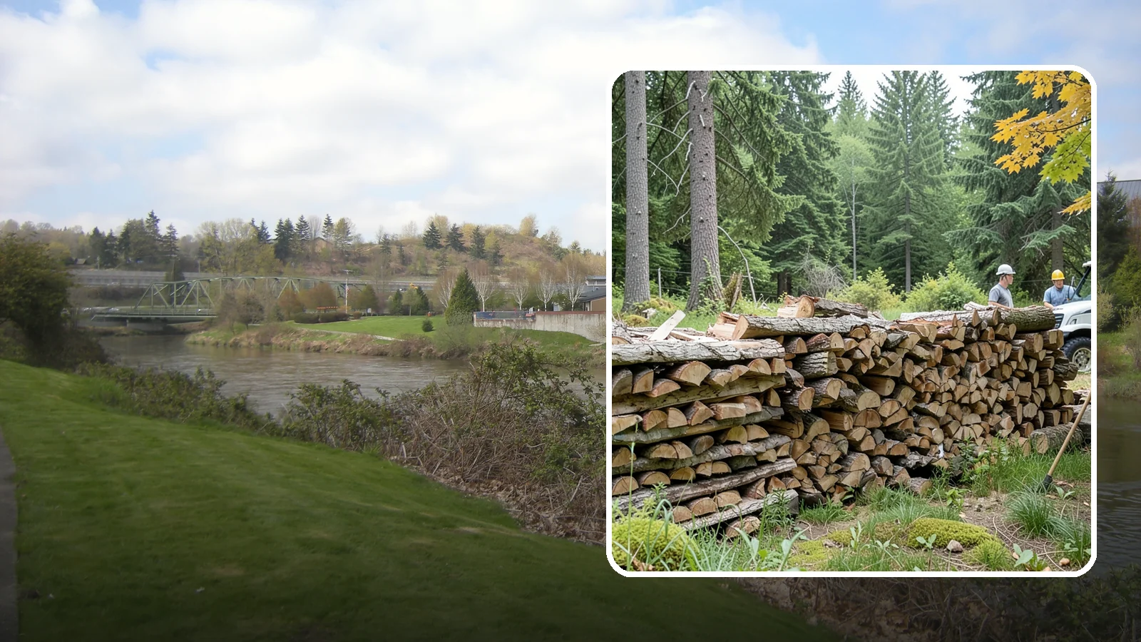 Firewood Area Cleanup in Tukwila, King County, WA - We give your entire firewood zone a full reset, clearing debris, scraps, and clutter from top to bottom.