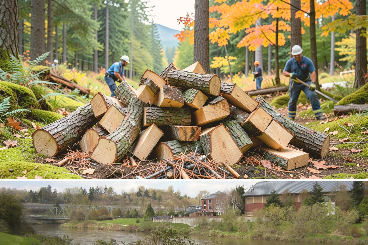 Firewood Area Cleanup in Tukwila, King County, WA - Early spring is the sweet spot for a full reset after winter, though a fall visit preps the space ahead of heating season.