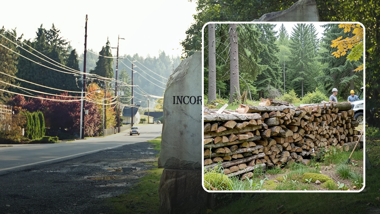 Firewood Area Cleanup in Wilkeson, Pierce County, WA - We give your entire firewood zone a full reset, clearing debris, scraps, and clutter from top to bottom.