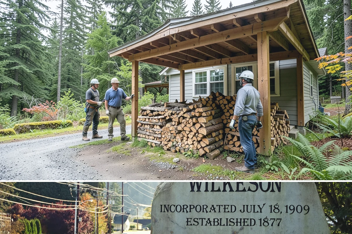 Firewood Area Cleanup in Wilkeson, Pierce County, WA - Early spring is the sweet spot for a full reset after winter, though a fall visit preps the space ahead of heating season.