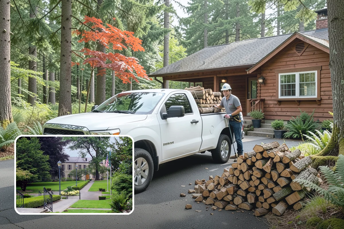 Firewood Area Cleanup in Woodinville, King County, WA - Restores the whole firewood zone in one visit