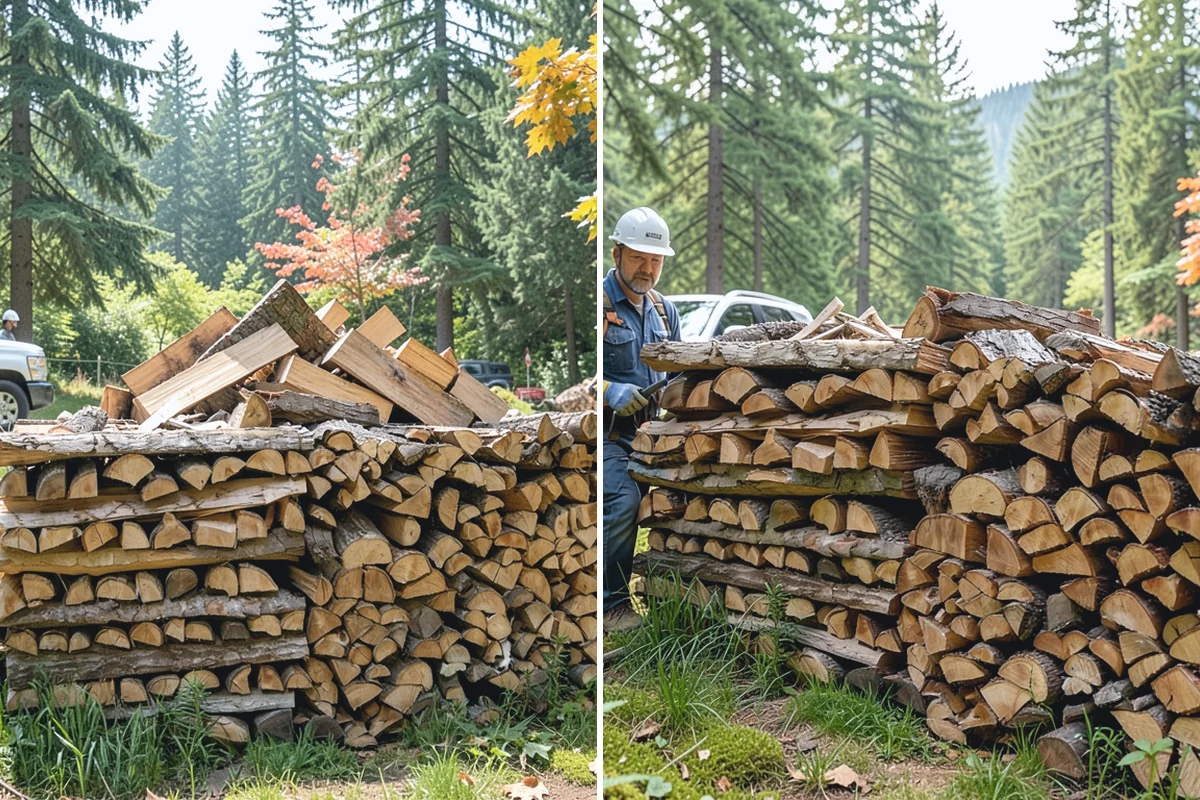 Firewood Area Cleanup in Woodinville, King County, WA - Assess the full firewood area and note all the material to clear