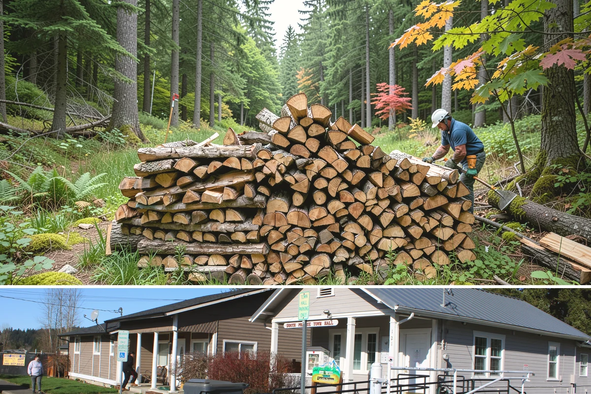 Firewood Consultation in South Prairie, Pierce County, WA - Consult with us in late summer so your recommended supply is ordered and in place before winter.
