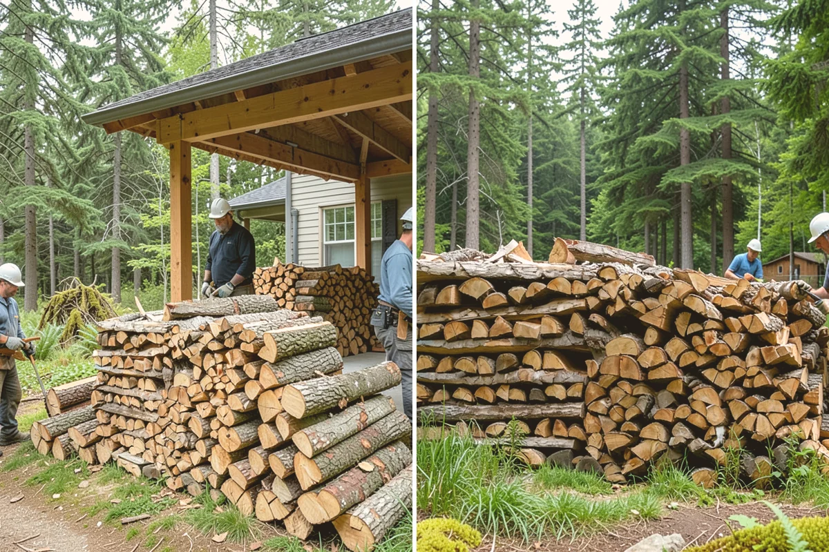 Firewood Covers in Algona, King County, WA - Measure your stack dimensions and exposure