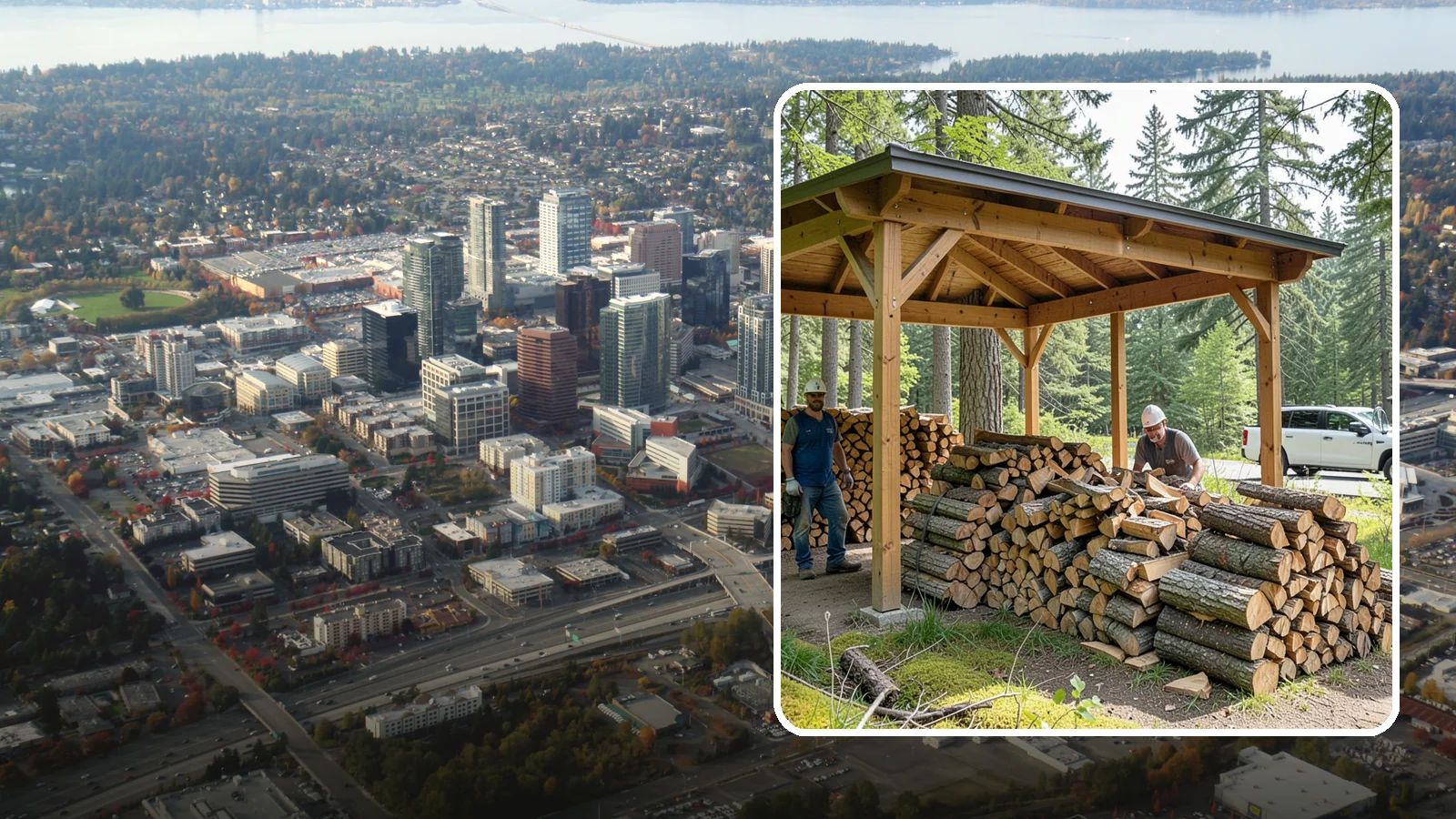 Firewood Covers in Bellevue, King County, WA - We provide weatherproof firewood covers that shield your stack from constant Pacific Northwest rain while still letting it...