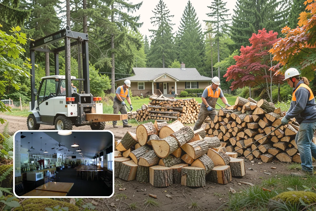 Firewood Covers in Black Diamond, King County, WA - Blocks rain and snow from re-wetting seasoned wood