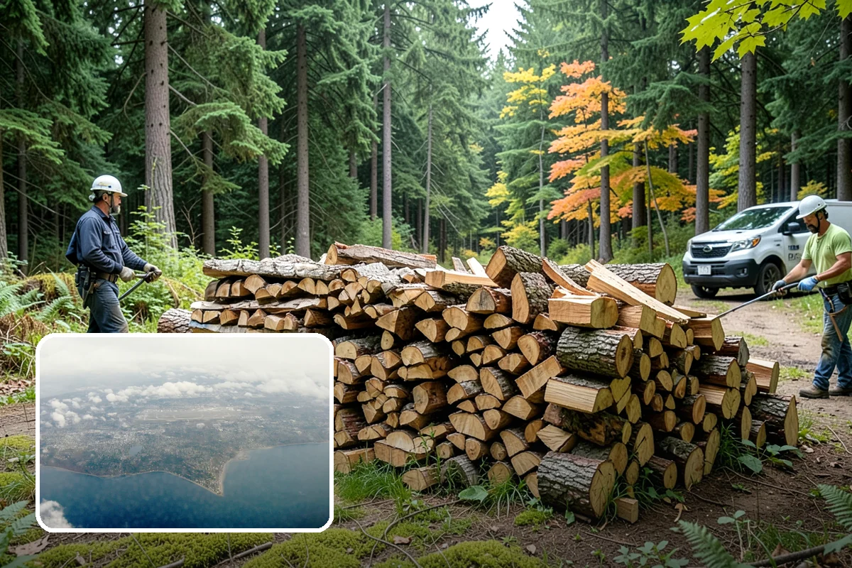 Firewood Covers in Burien, King County, WA - Blocks rain and snow from re-wetting seasoned wood