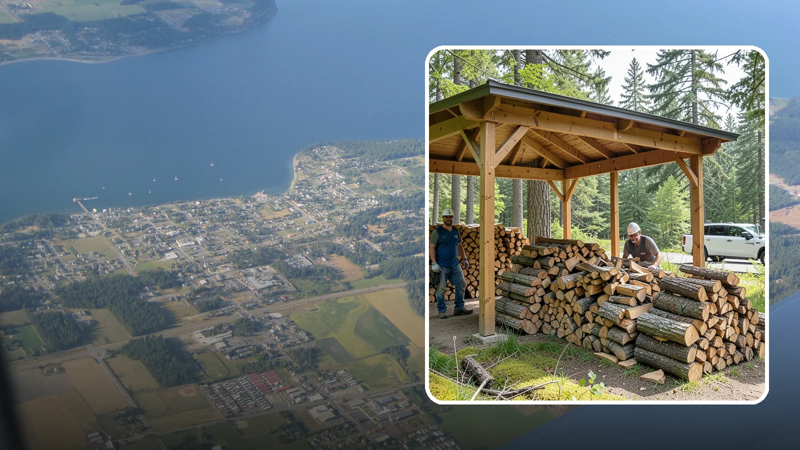 Firewood Covers in Coupeville, Island County, WA - We provide weatherproof firewood covers that shield your stack from constant Pacific Northwest rain while still letting it...