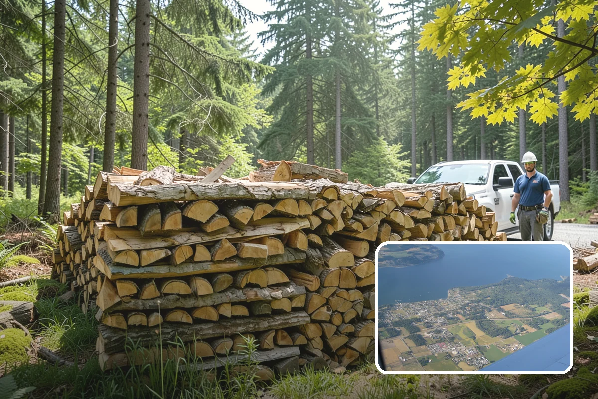 Firewood Covers in Coupeville, Island County, WA - Blocks rain and snow from re-wetting seasoned wood