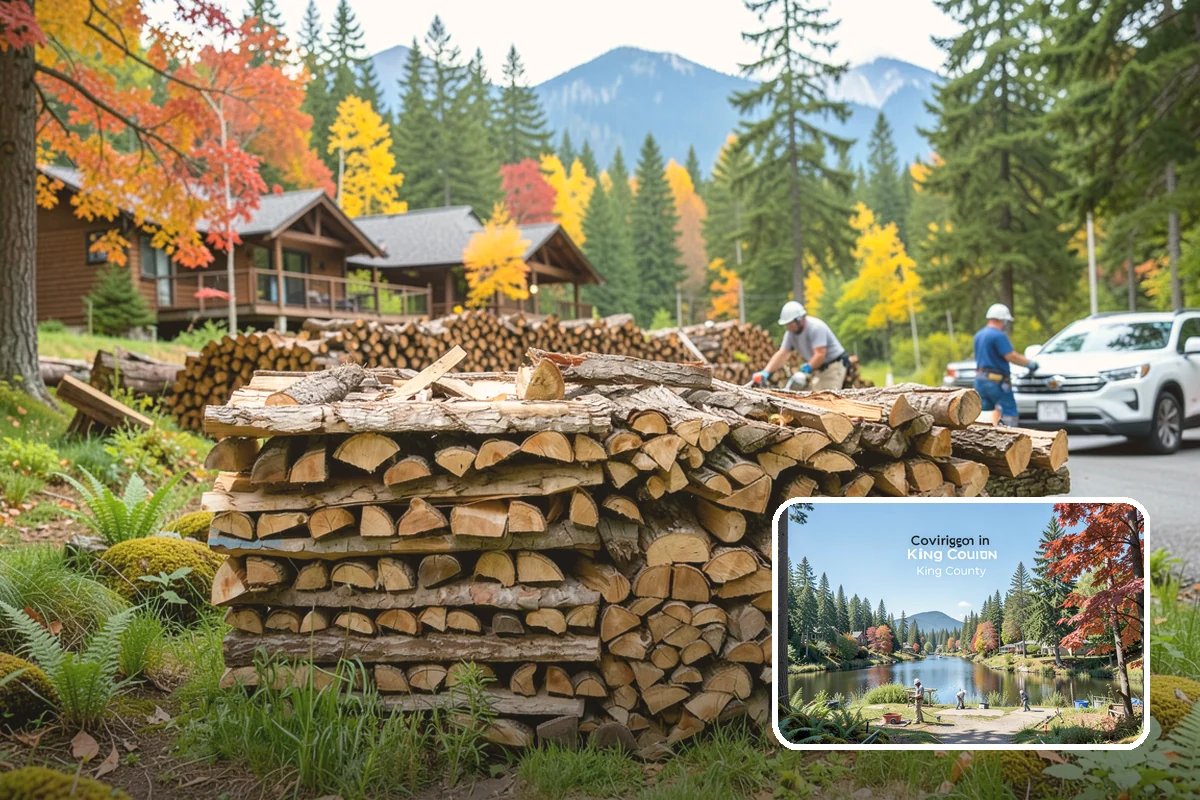 Firewood Covers in Covington, King County, WA - Blocks rain and snow from re-wetting seasoned wood