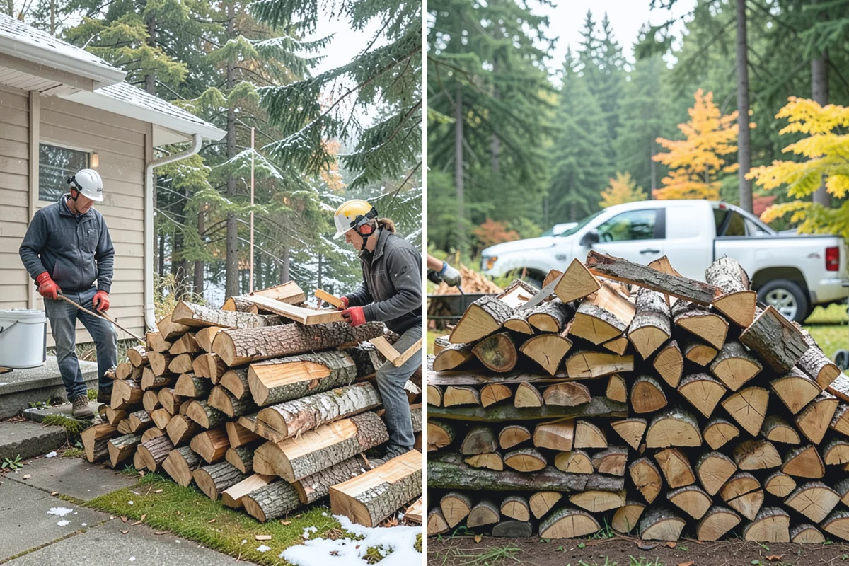 Firewood Covers in Des Moines, King County, WA - Measure your stack dimensions and exposure