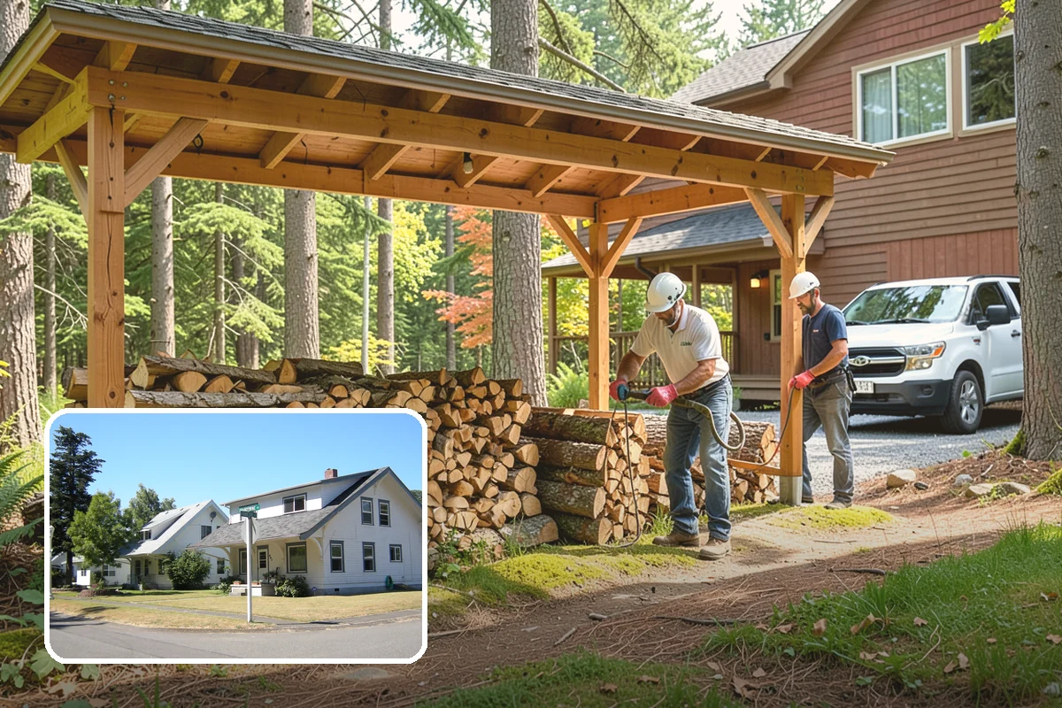 Firewood Covers in DuPont, Pierce County, WA - Blocks rain and snow from re-wetting seasoned wood