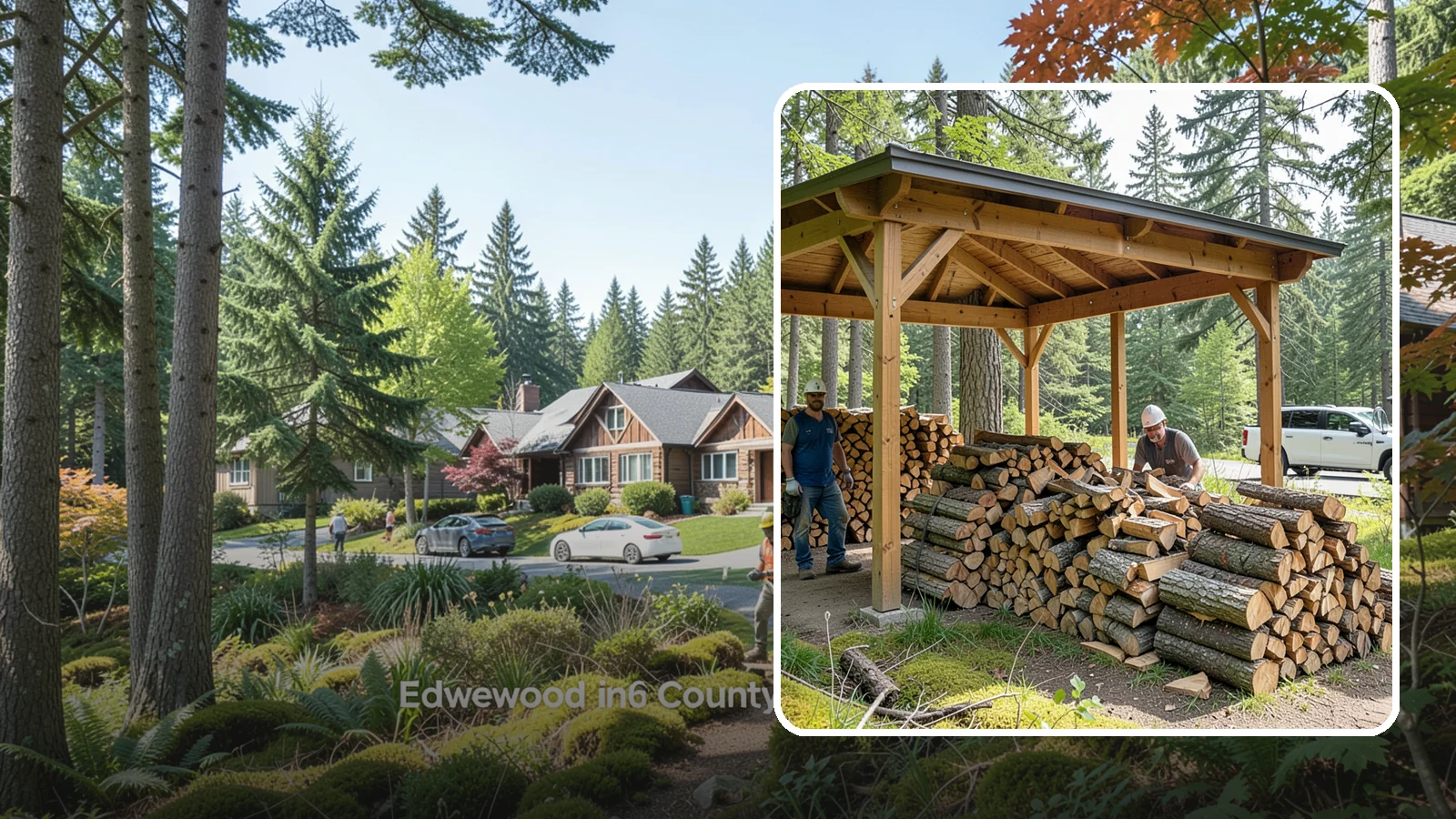 Firewood Covers in Edgewood, Pierce County, WA - We provide weatherproof firewood covers that shield your stack from constant Pacific Northwest rain while still letting it...