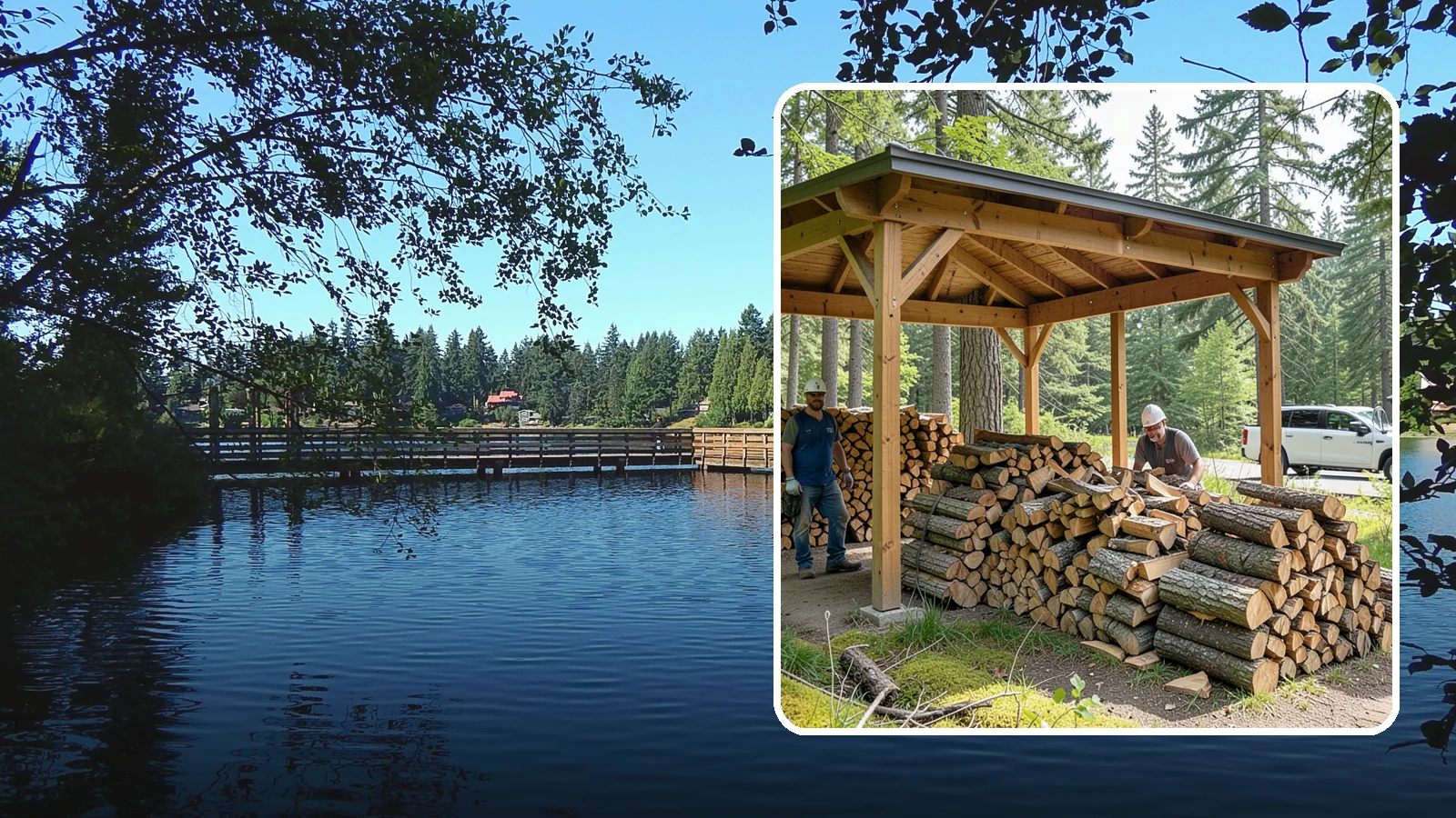 Firewood Covers in Federal Way, King County, WA - We provide weatherproof firewood covers that shield your stack from constant Pacific Northwest rain while still letting it...
