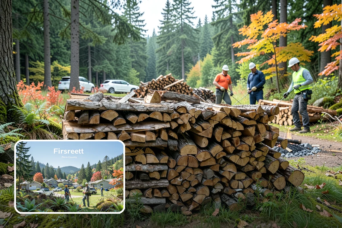 Firewood Covers in Fircrest, Pierce County, WA - Blocks rain and snow from re-wetting seasoned wood