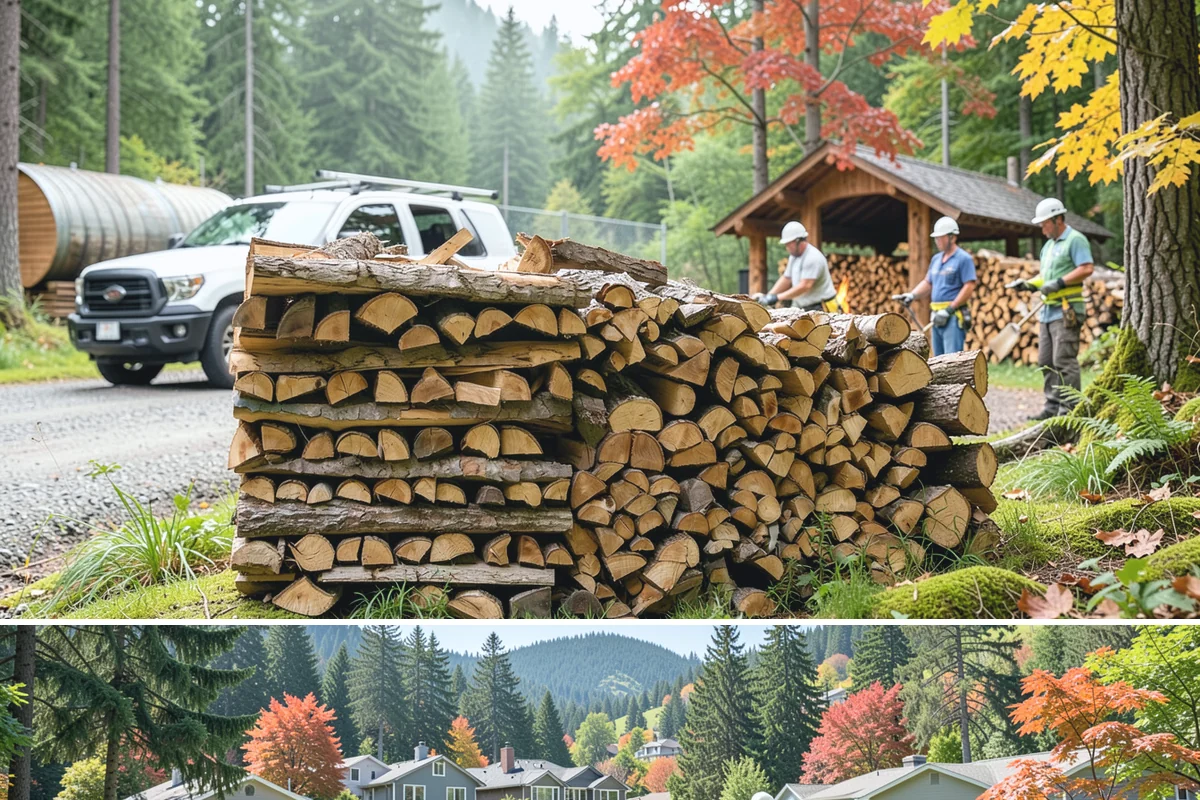 Firewood Covers in Fircrest, Pierce County, WA - Add covers before the fall rains set in so your summer-seasoned wood stays ready to burn.