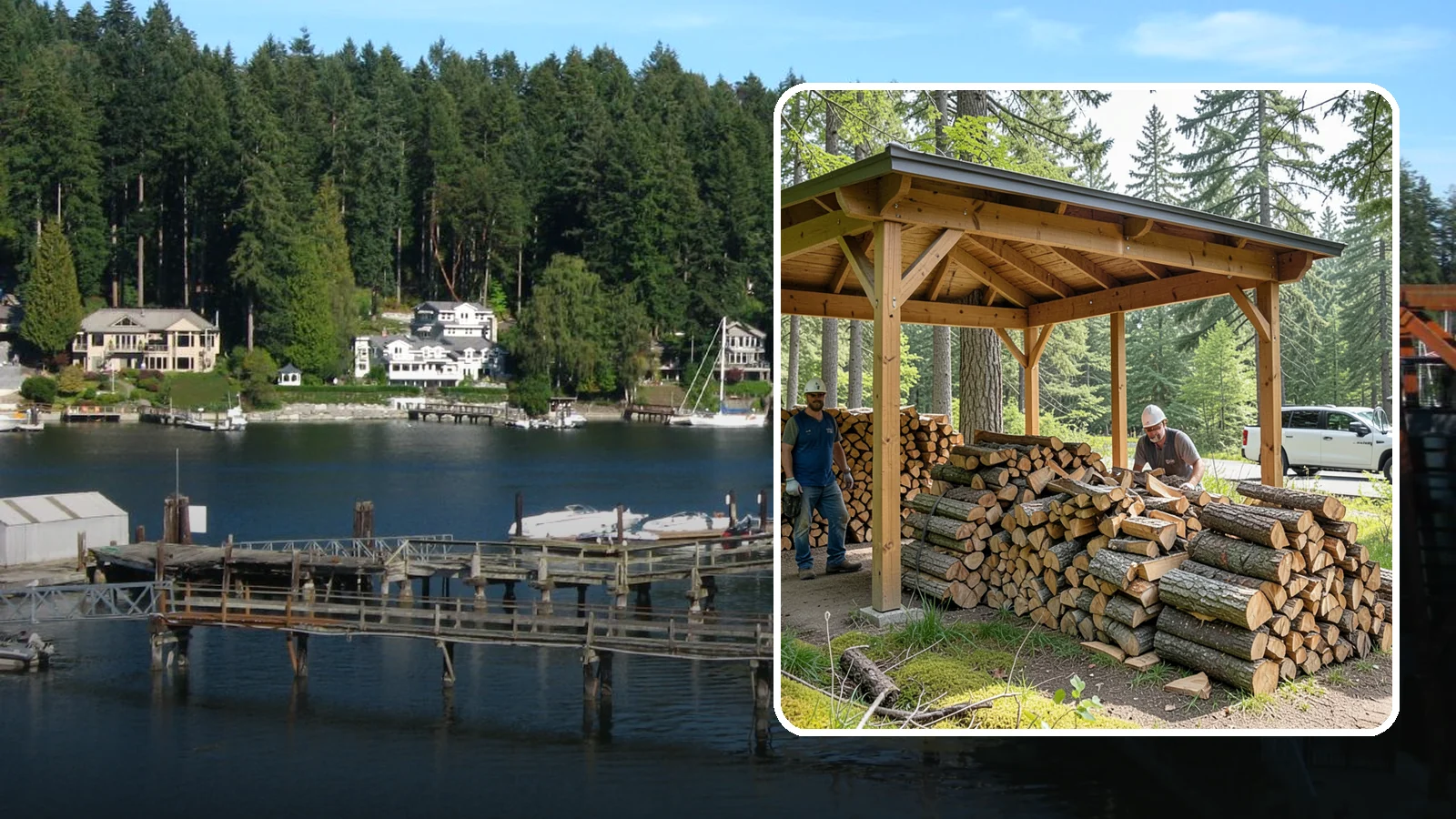 Firewood Covers in Gig Harbor, Pierce County, WA - We provide weatherproof firewood covers that shield your stack from constant Pacific Northwest rain while still letting it...