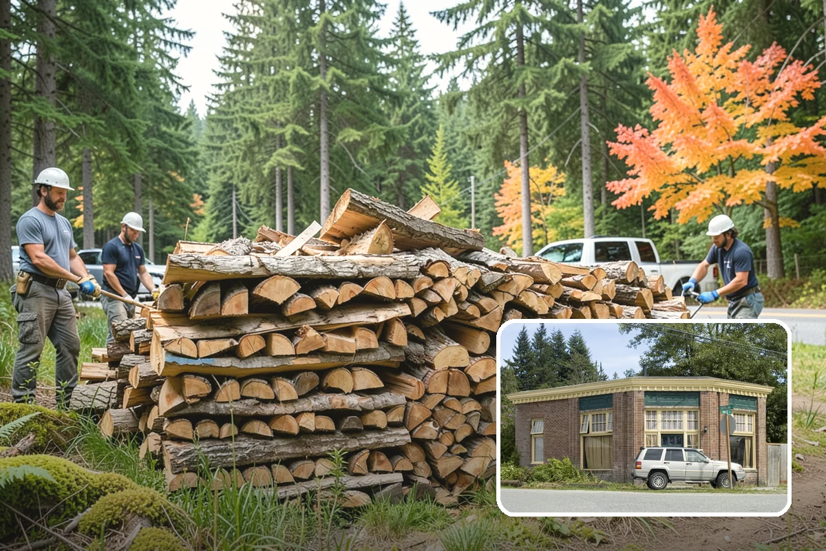 Firewood Covers in Hamilton, Skagit County, WA - Blocks rain and snow from re-wetting seasoned wood