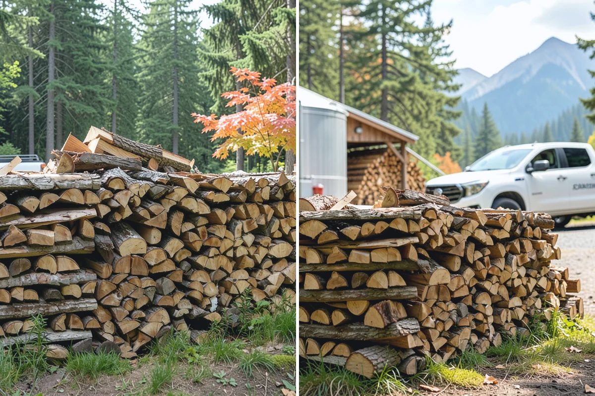 Firewood Covers in Hamilton, Skagit County, WA - Measure your stack dimensions and exposure