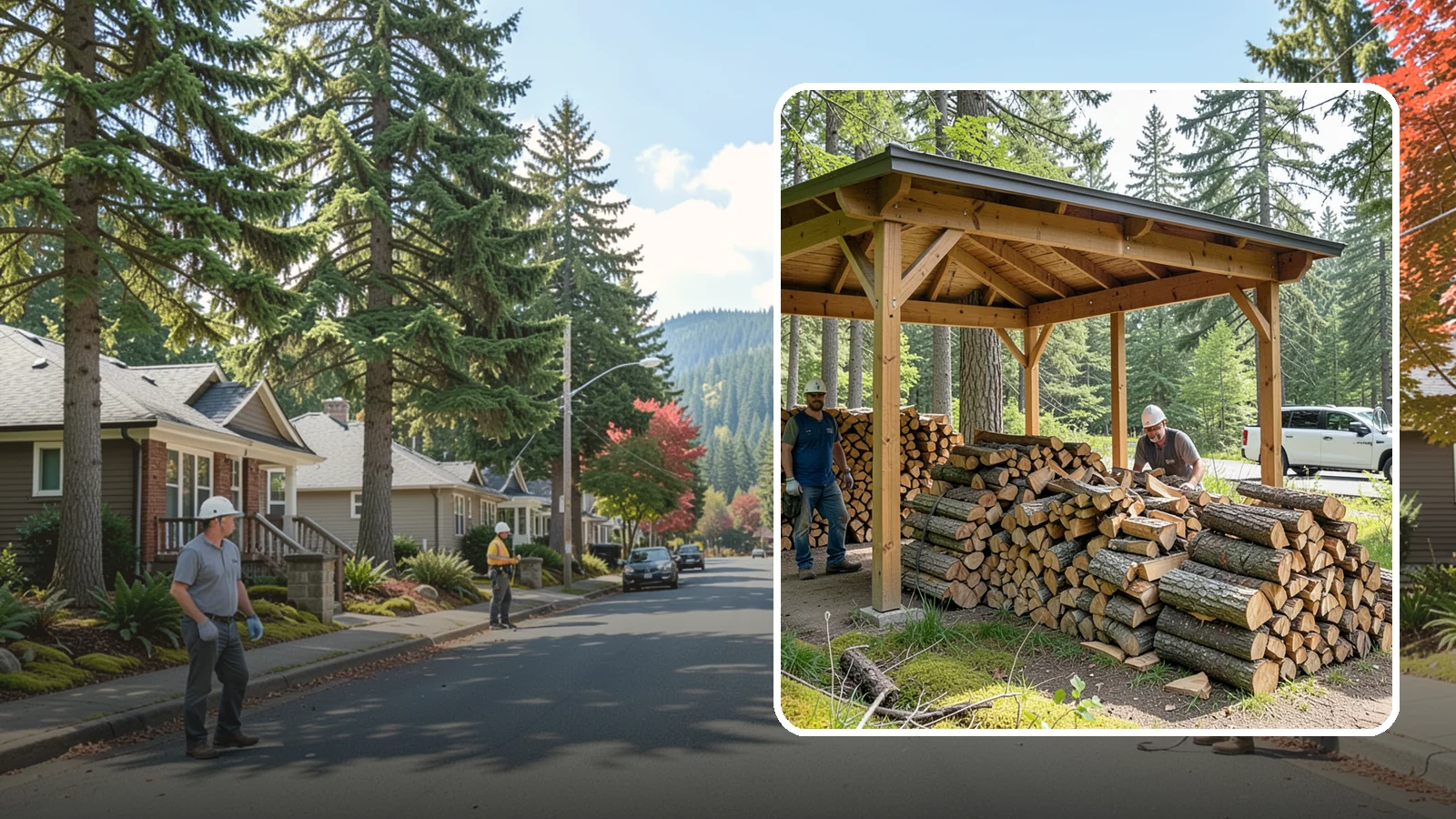 Firewood Covers in Hunts Point, King County, WA - We provide weatherproof firewood covers that shield your stack from constant Pacific Northwest rain while still letting it...