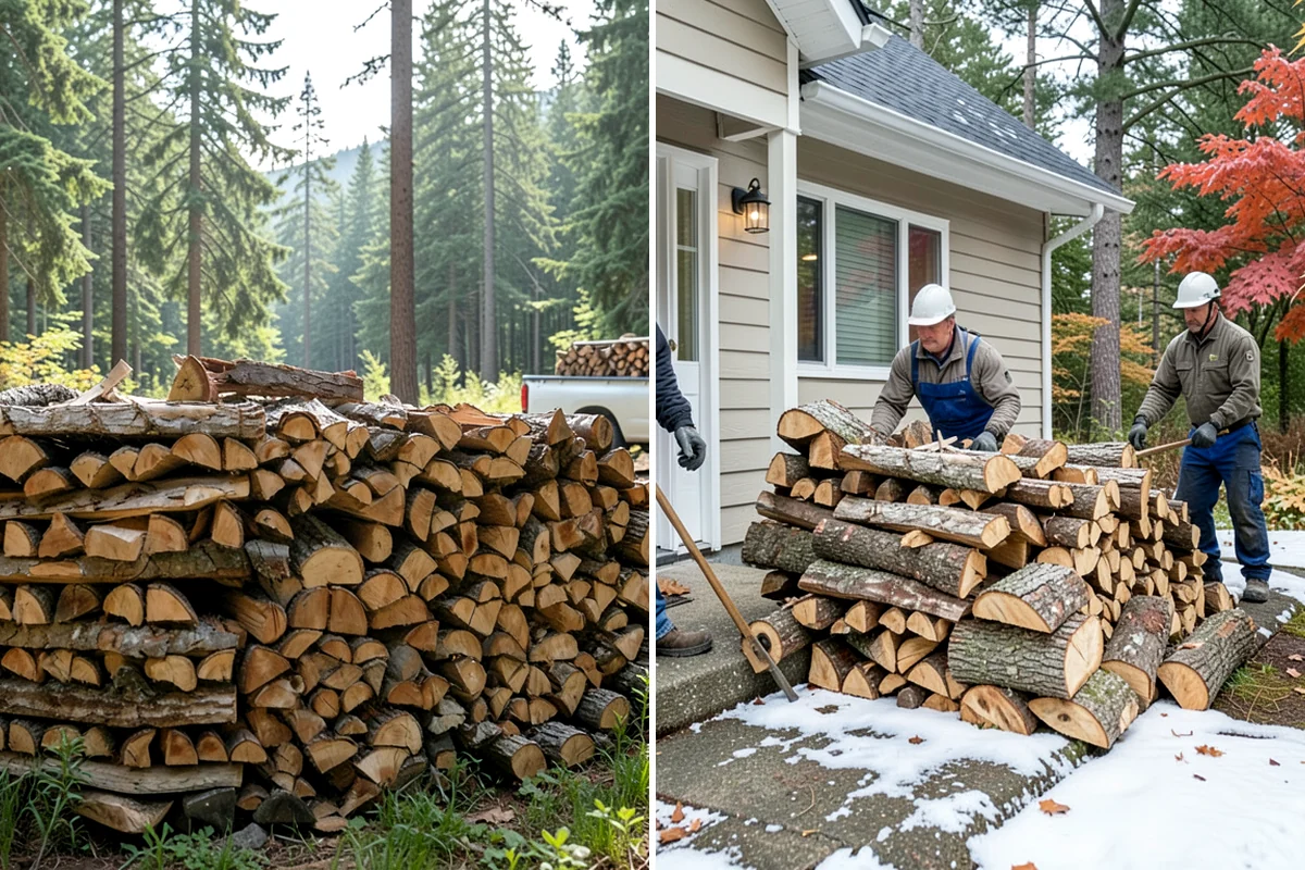 Firewood Covers in Hunts Point, King County, WA - Measure your stack dimensions and exposure