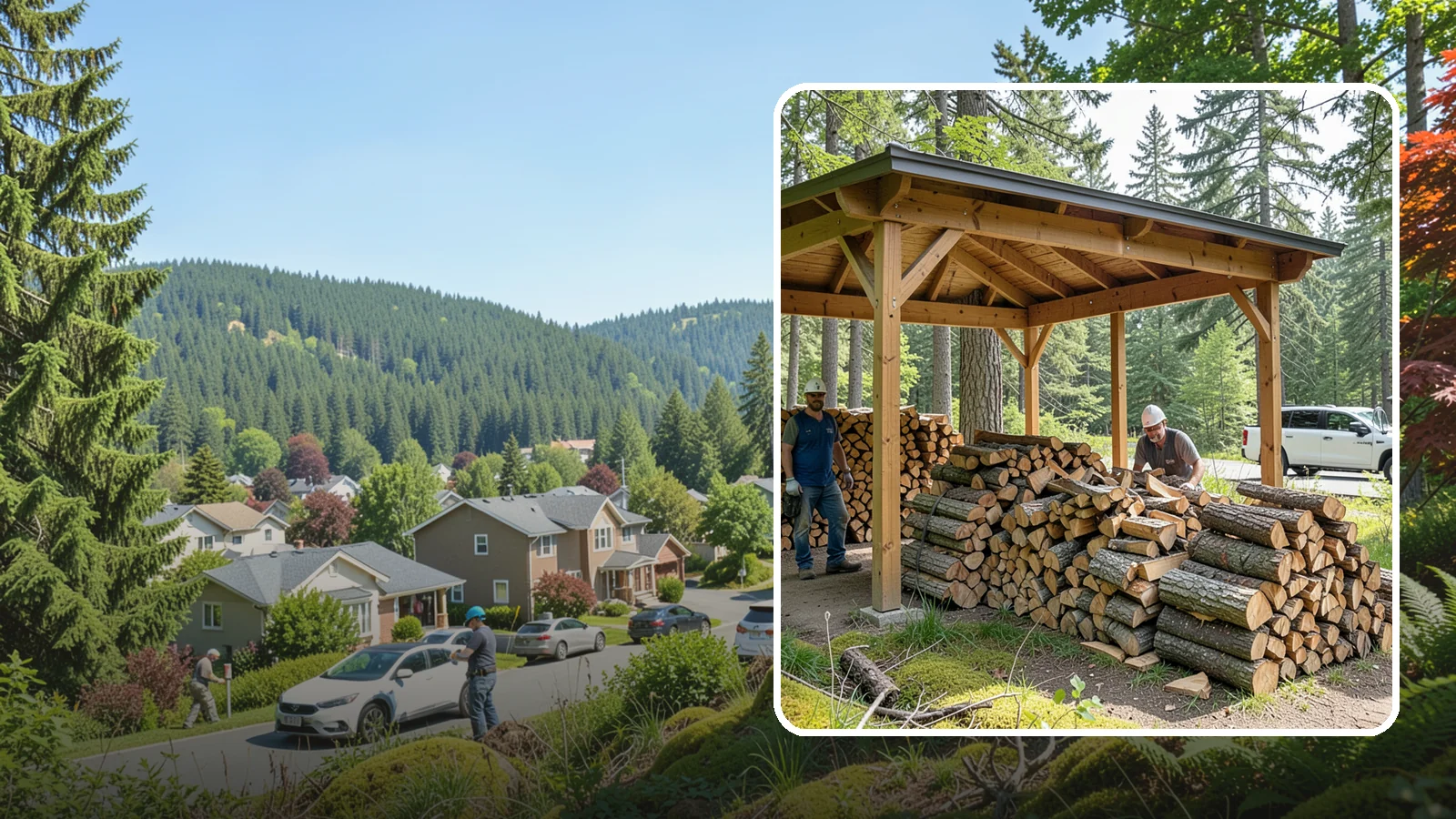 Firewood Covers in Index, Snohomish County, WA - We provide weatherproof firewood covers that shield your stack from constant Pacific Northwest rain while still letting it...