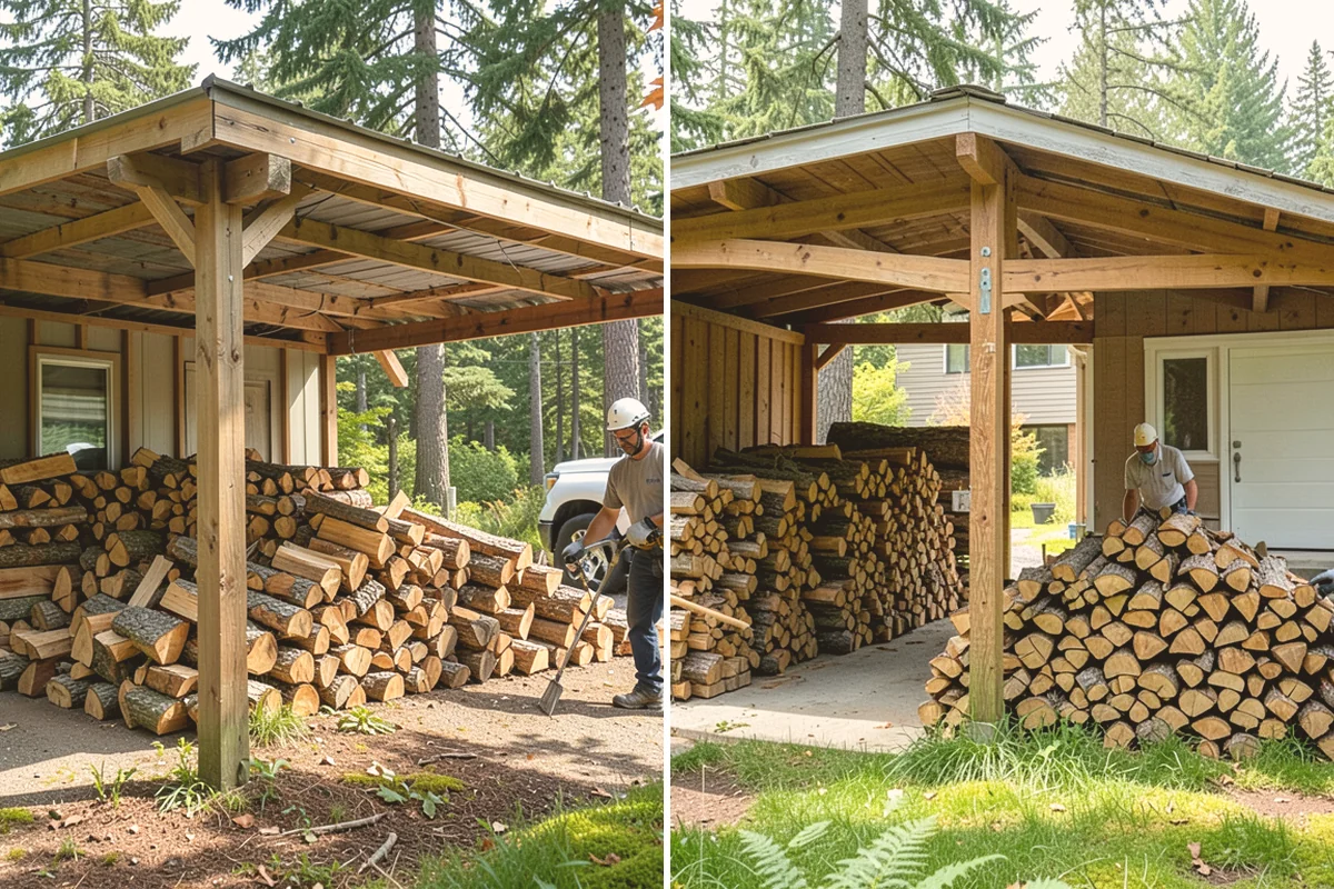 Firewood Covers in Index, Snohomish County, WA - Measure your stack dimensions and exposure