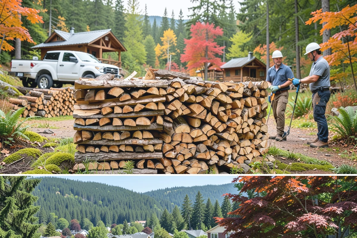 Firewood Covers in Index, Snohomish County, WA - Add covers before the fall rains set in so your summer-seasoned wood stays ready to burn.