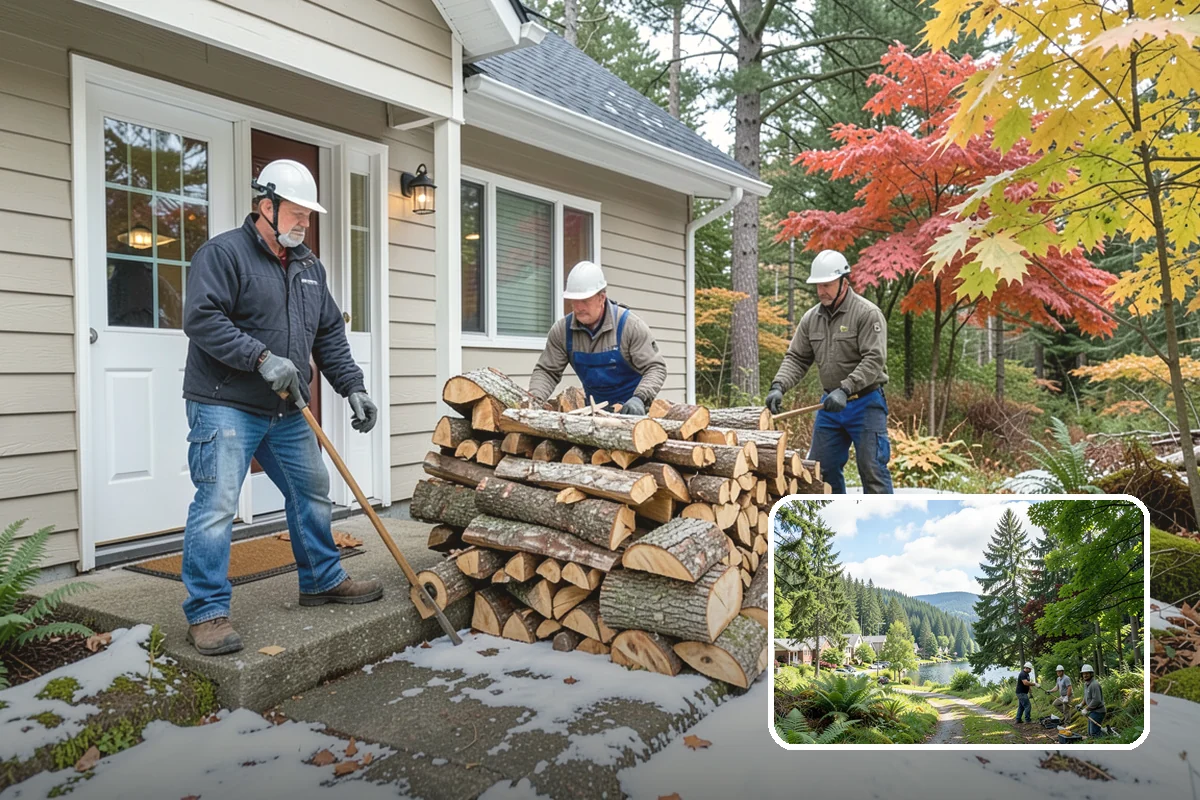 Firewood Covers in Lake Forest Park, King County, WA - Blocks rain and snow from re-wetting seasoned wood