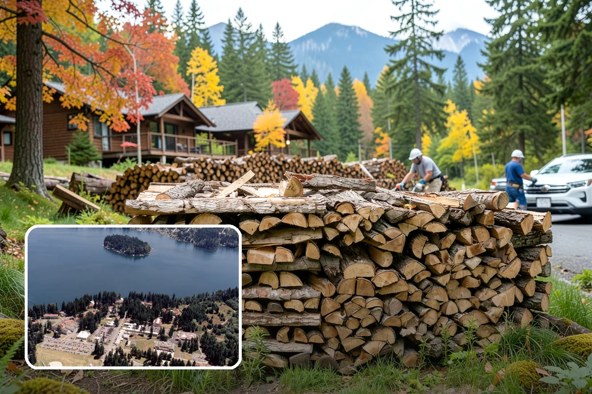 Firewood Covers in Lakewood, Pierce County, WA - Blocks rain and snow from re-wetting seasoned wood