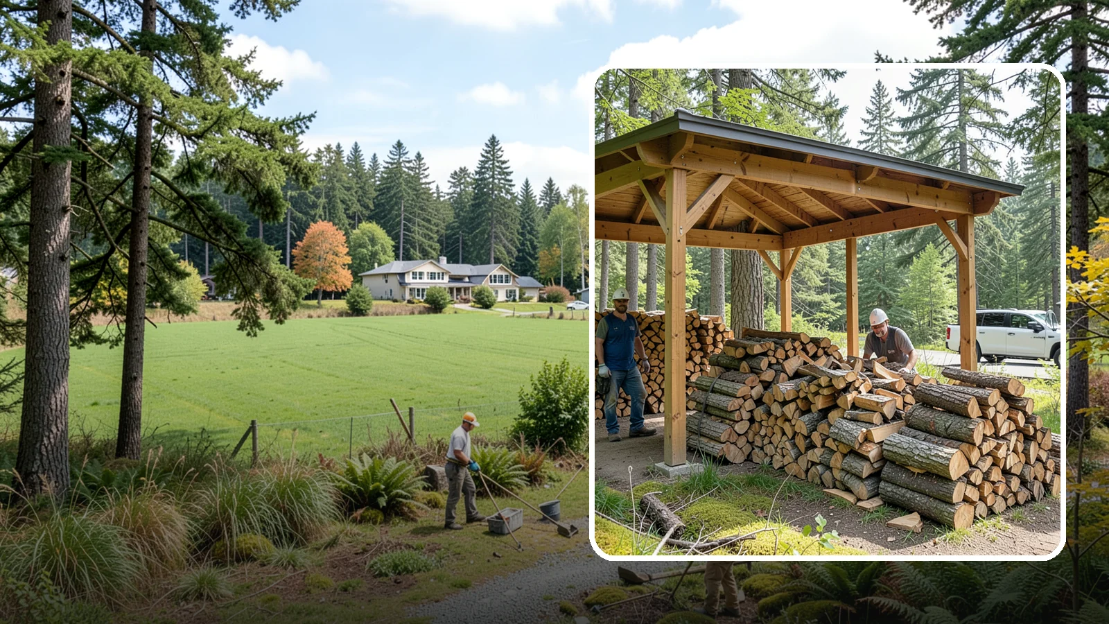 Firewood Covers in Lyman, WA - We provide weatherproof firewood covers that shield your stack from constant Pacific Northwest rain while still letting it...
