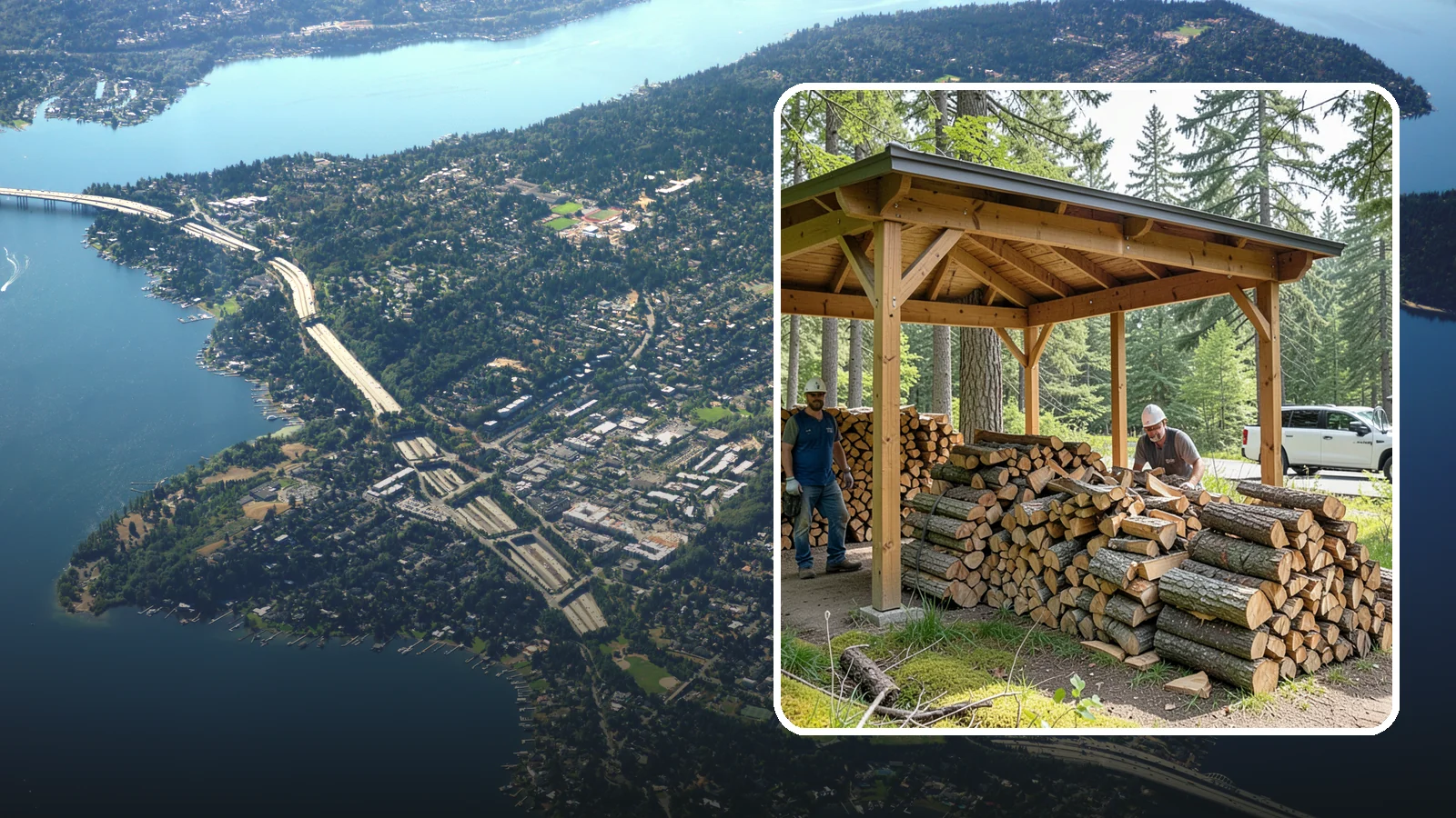 Firewood Covers in Mercer Island, King County, WA - We provide weatherproof firewood covers that shield your stack from constant Pacific Northwest rain while still letting it...