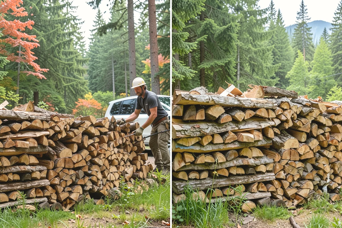Firewood Covers in Mercer Island, King County, WA - Measure your stack dimensions and exposure