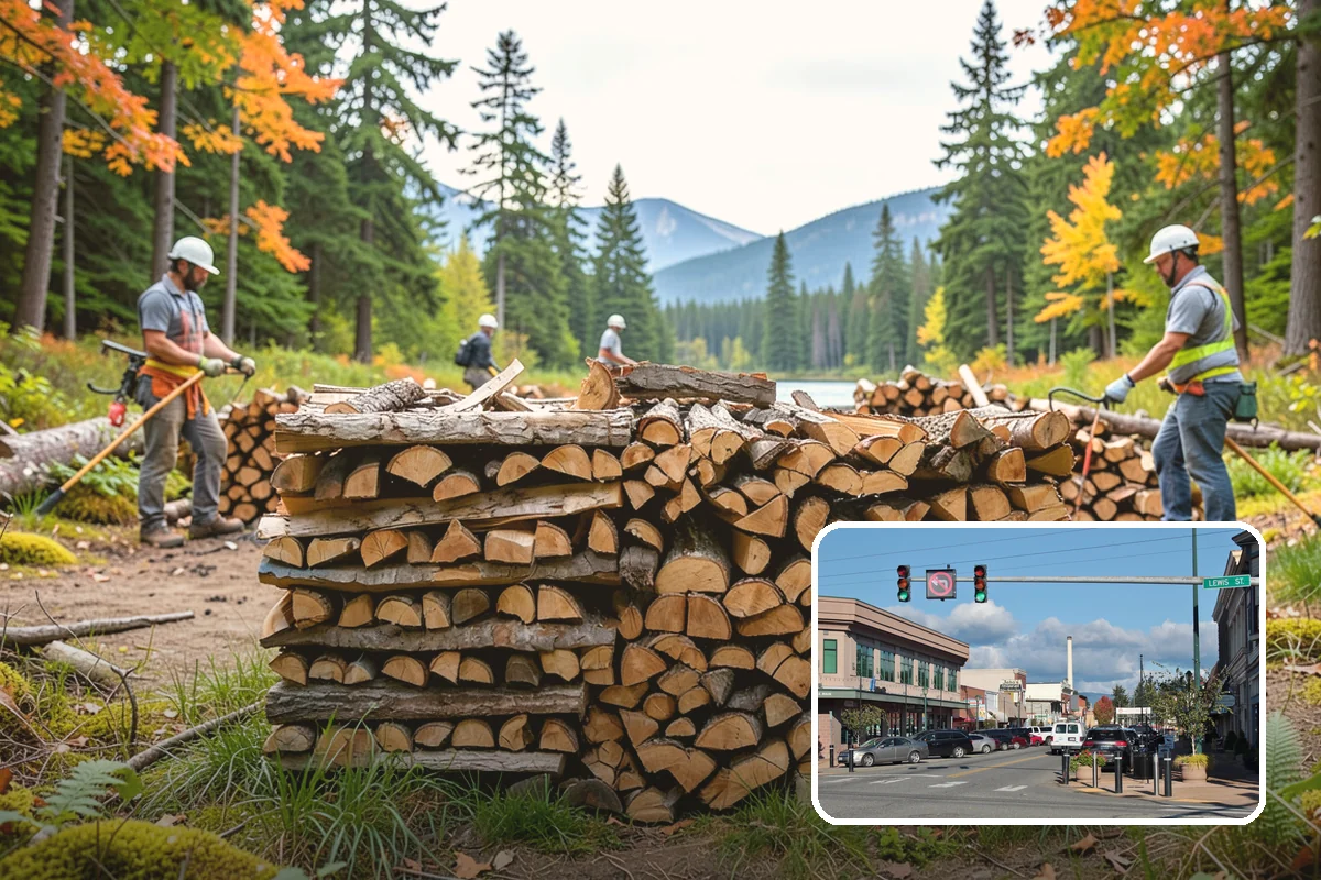 Firewood Covers in Monroe, Snohomish County, WA - Blocks rain and snow from re-wetting seasoned wood