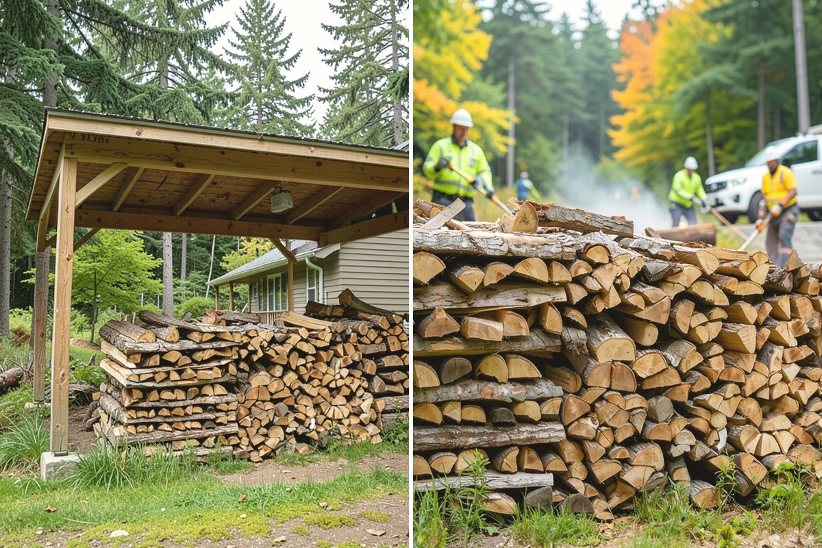 Firewood Covers in Monroe, Snohomish County, WA - Measure your stack dimensions and exposure