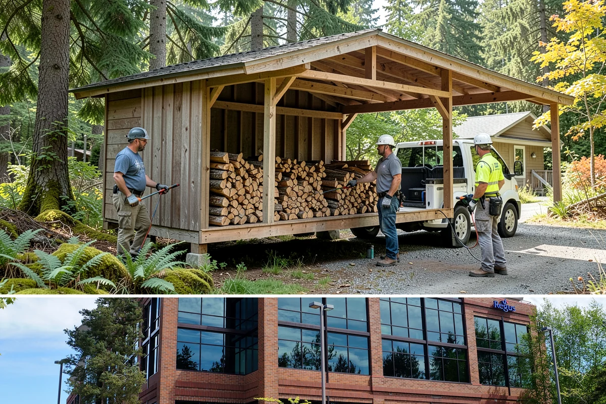 Firewood Covers in Mountlake Terrace, WA - Add covers before the fall rains set in so your summer-seasoned wood stays ready to burn.