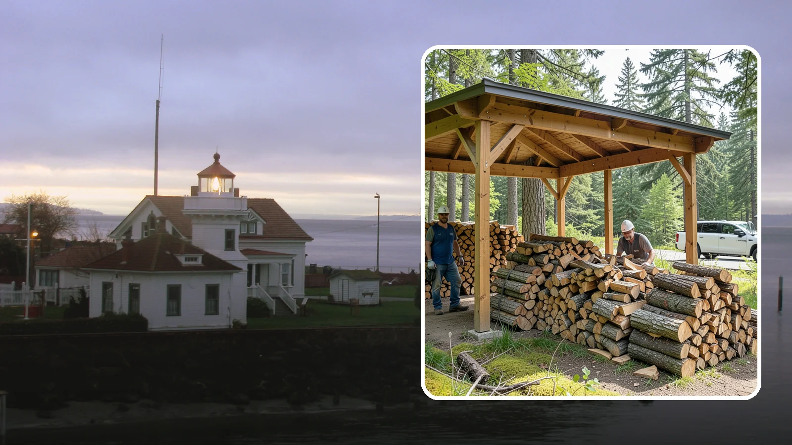 Firewood Covers in Mukilteo, Snohomish County, WA - We provide weatherproof firewood covers that shield your stack from constant Pacific Northwest rain while still letting it...
