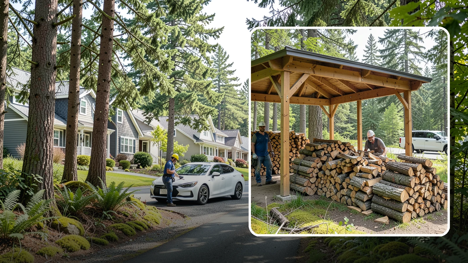 Firewood Covers in Normandy Park, King County, WA - We provide weatherproof firewood covers that shield your stack from constant Pacific Northwest rain while still letting it...