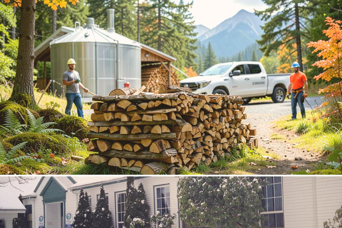 Firewood Covers in Pacific, King County, WA - Add covers before the fall rains set in so your summer-seasoned wood stays ready to burn.