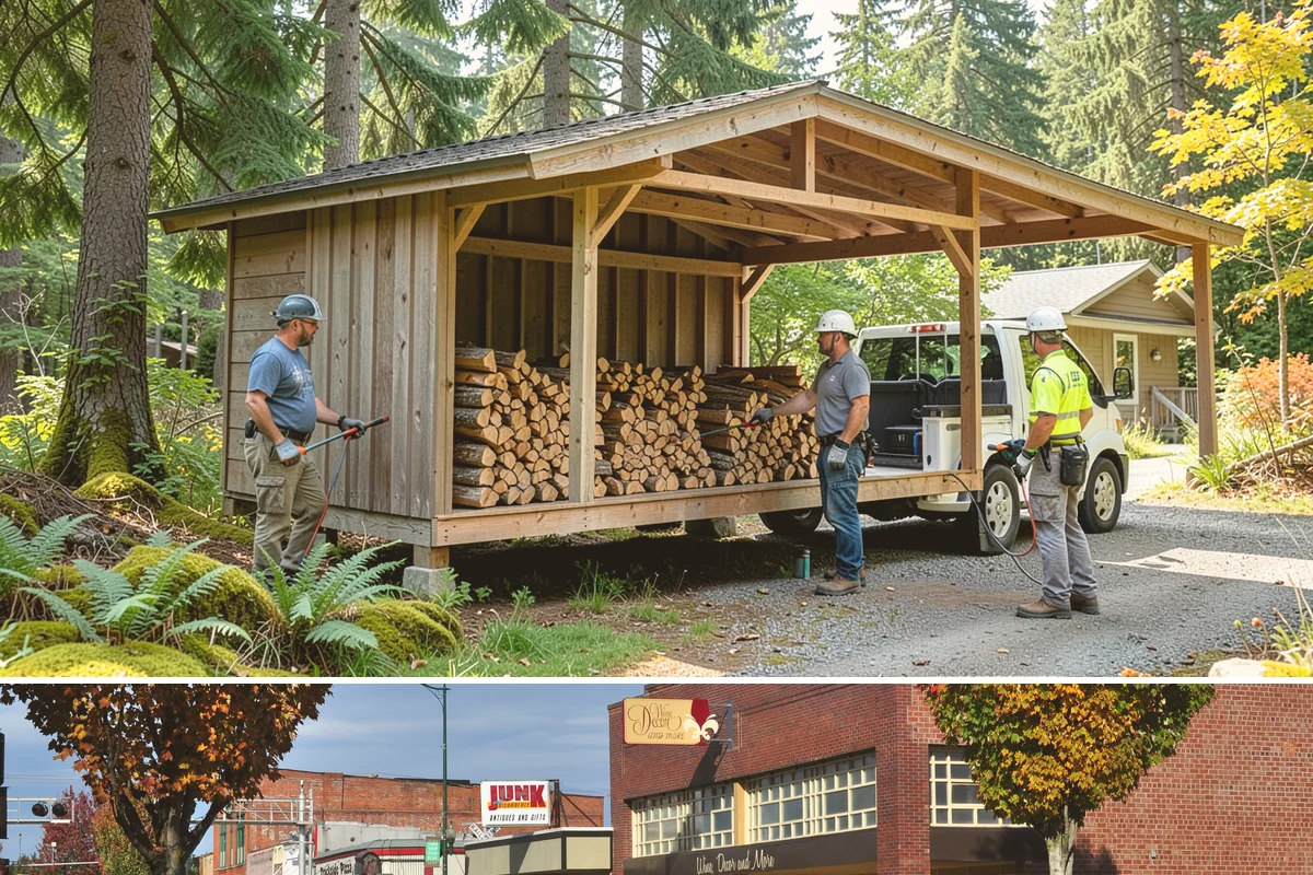 Firewood Covers in Puyallup, Pierce County, WA - Add covers before the fall rains set in so your summer-seasoned wood stays ready to burn.