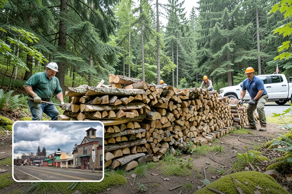 Firewood Covers in Roy, Pierce County, WA - Blocks rain and snow from re-wetting seasoned wood