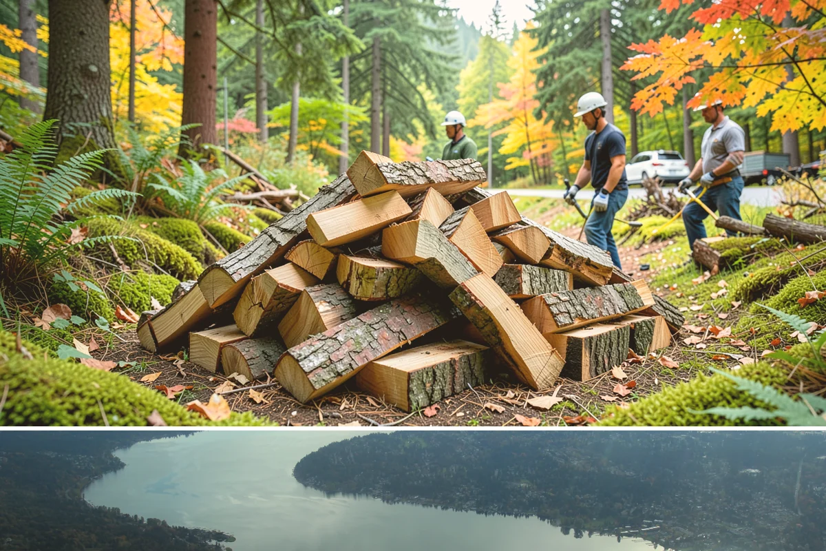 Firewood Covers in Sammamish, King County, WA - Add covers before the fall rains set in so your summer-seasoned wood stays ready to burn.