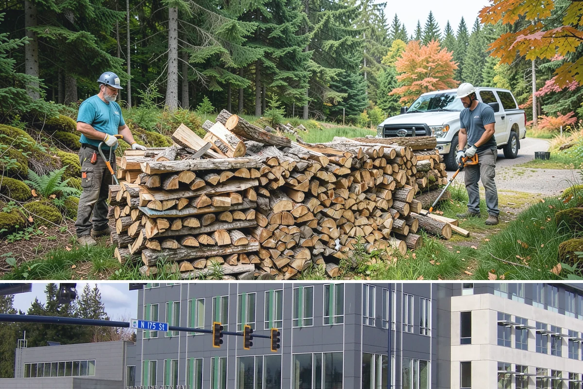 Firewood Covers in Shoreline, King County, WA - Add covers before the fall rains set in so your summer-seasoned wood stays ready to burn.