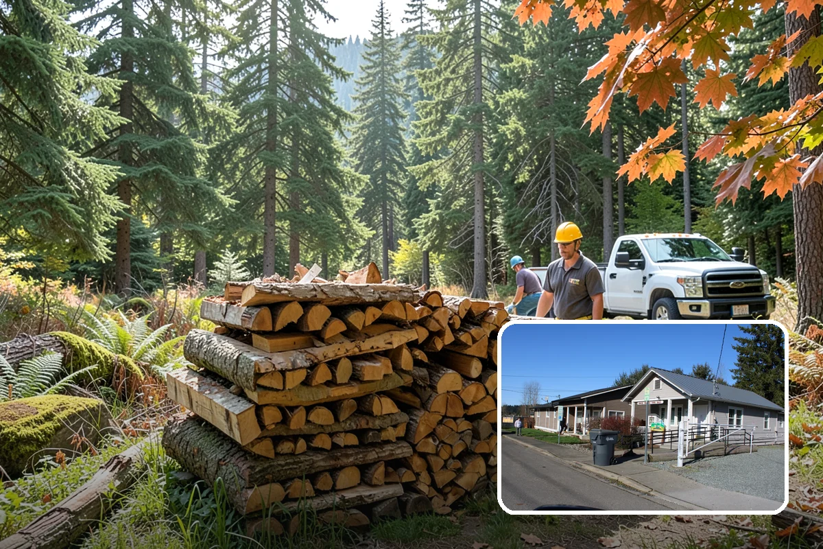 Firewood Covers in South Prairie, Pierce County, WA - Blocks rain and snow from re-wetting seasoned wood