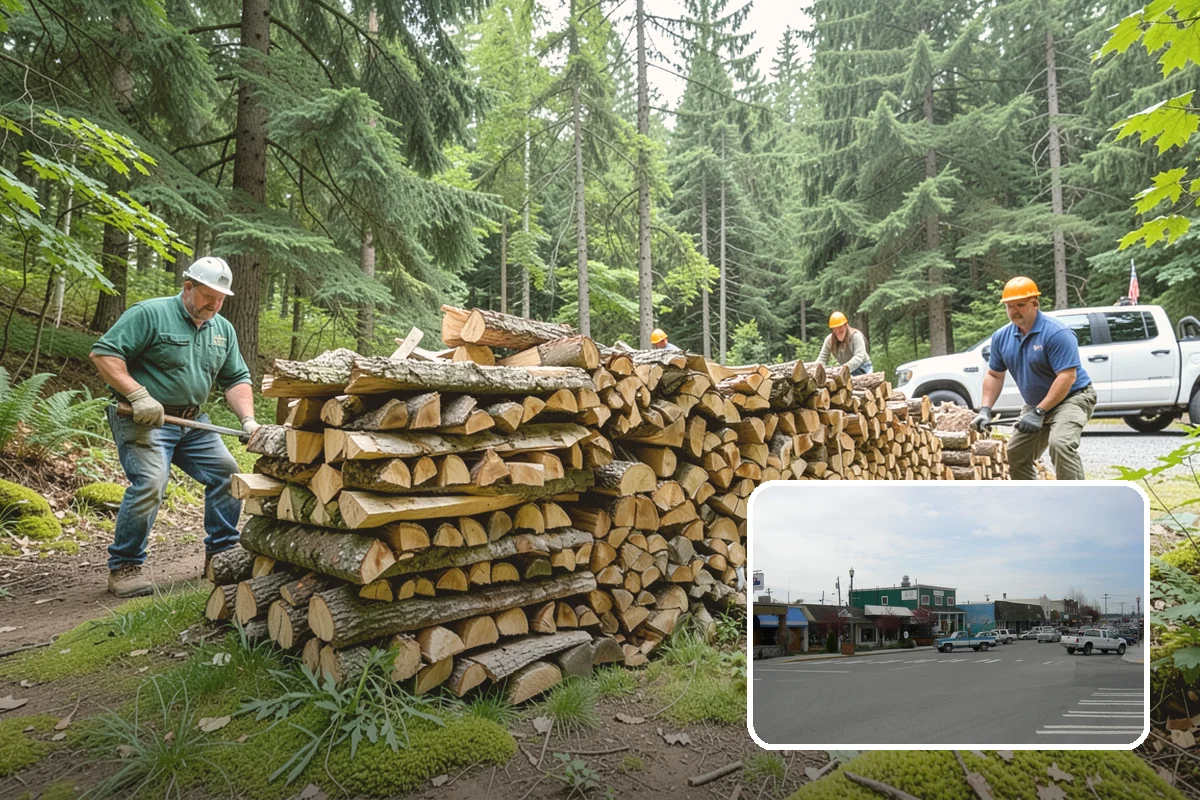 Firewood Covers in Stanwood, Snohomish County, WA - Blocks rain and snow from re-wetting seasoned wood