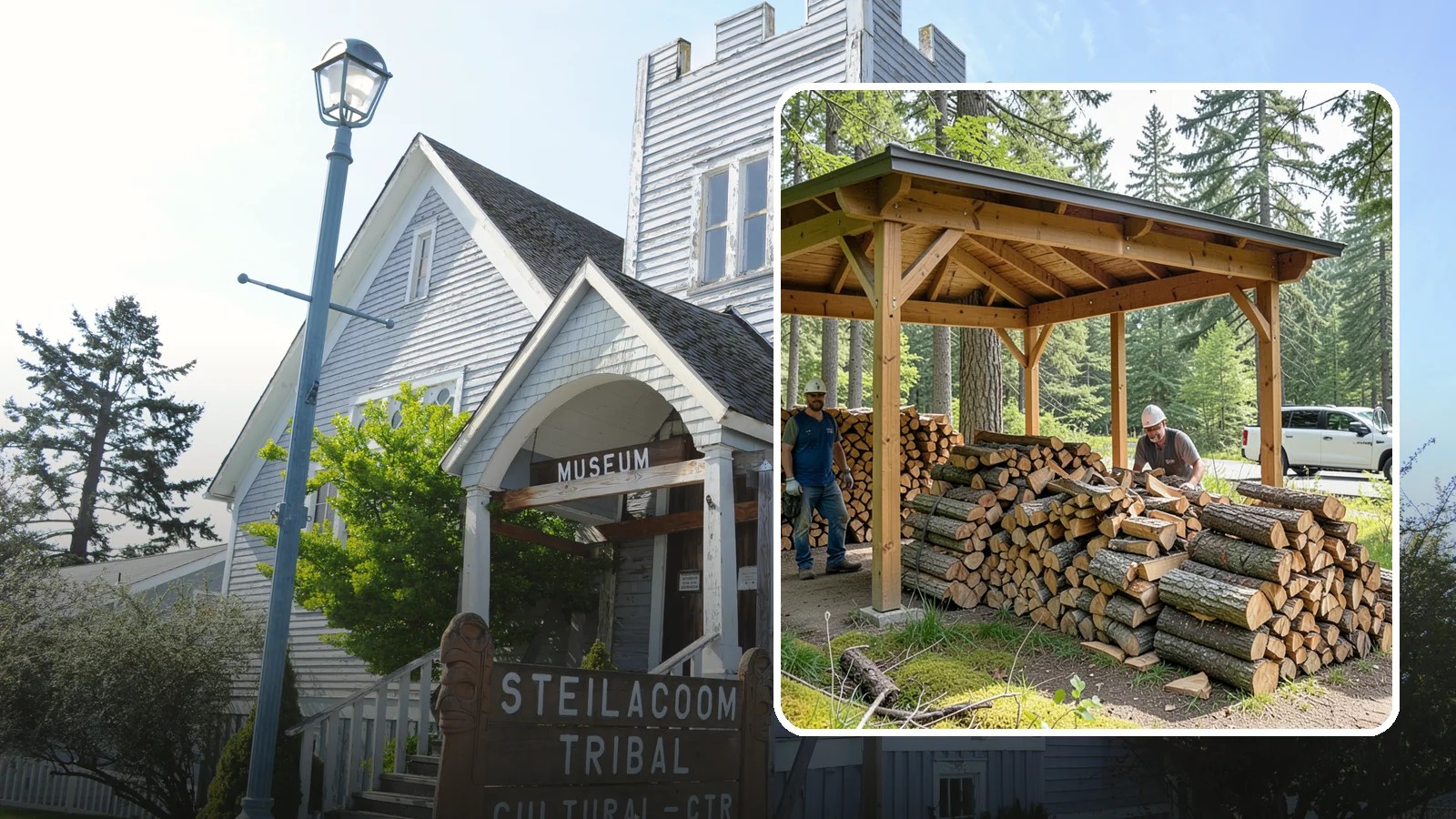 Firewood Covers in Steilacoom, Pierce County, WA - We provide weatherproof firewood covers that shield your stack from constant Pacific Northwest rain while still letting it...