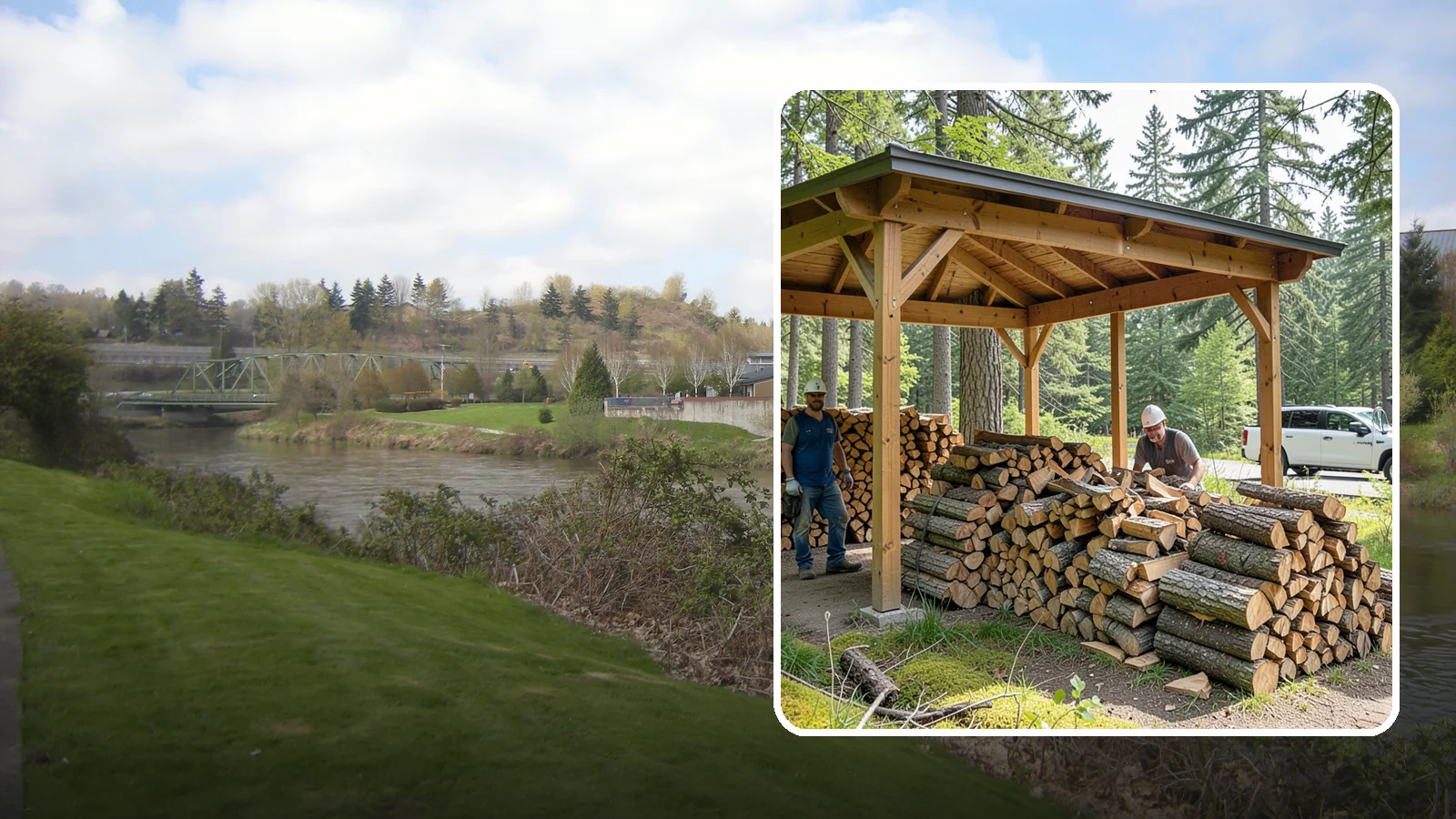 Firewood Covers in Tukwila, King County, WA - We provide weatherproof firewood covers that shield your stack from constant Pacific Northwest rain while still letting it...