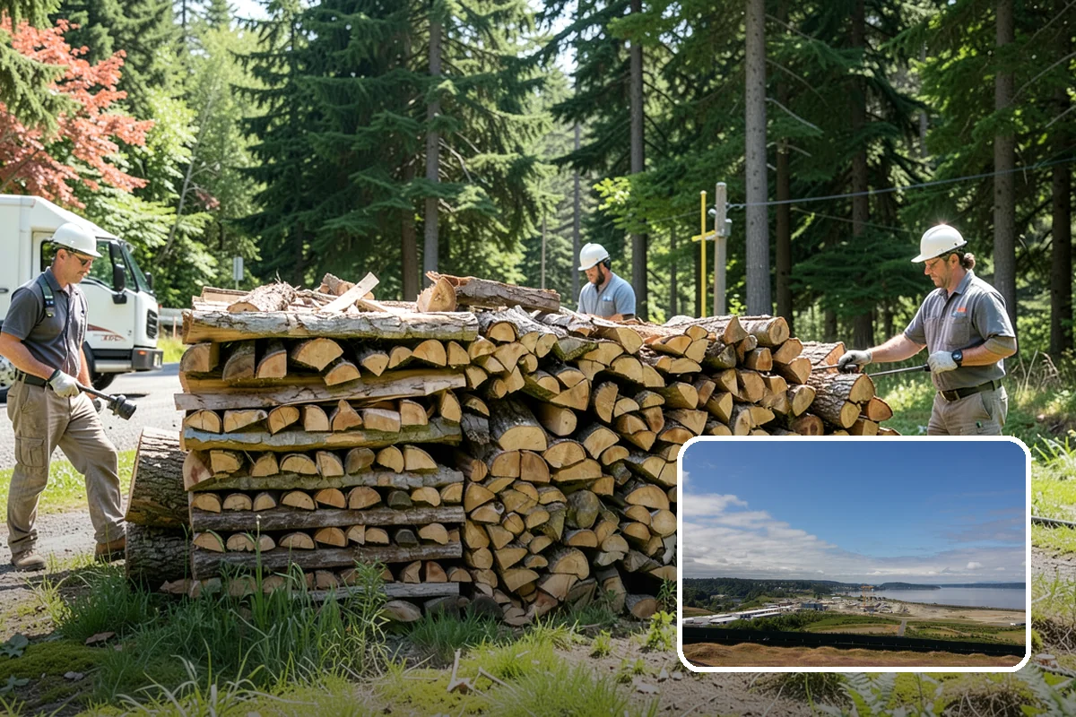 Firewood Covers in University Place, Pierce County, WA - Blocks rain and snow from re-wetting seasoned wood