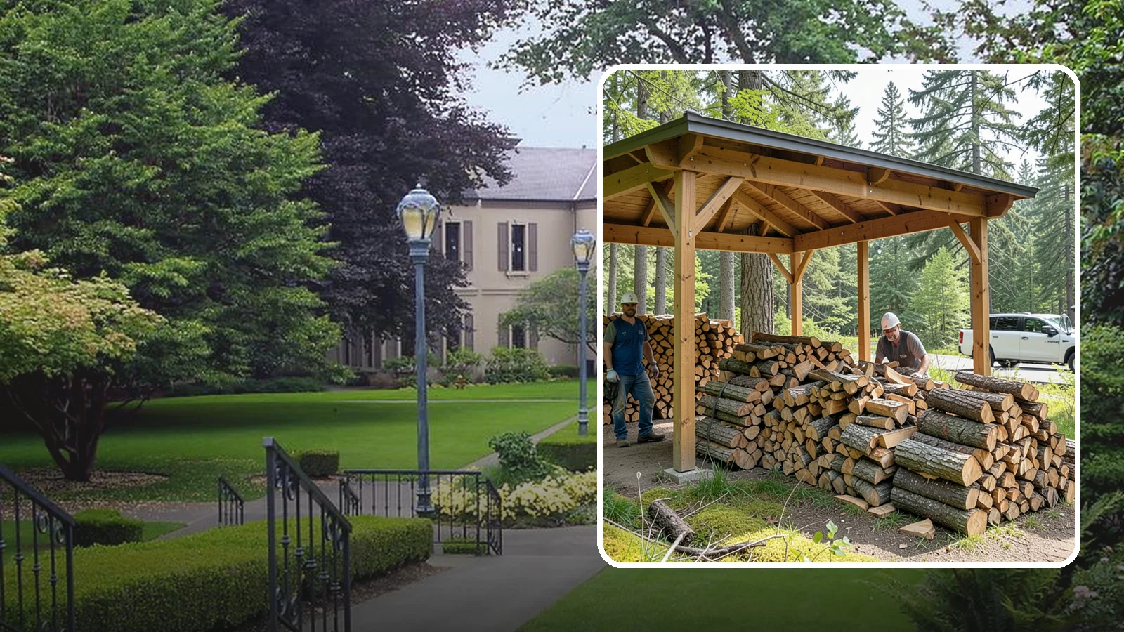 Firewood Covers in Woodinville, King County, WA - We provide weatherproof firewood covers that shield your stack from constant Pacific Northwest rain while still letting it...