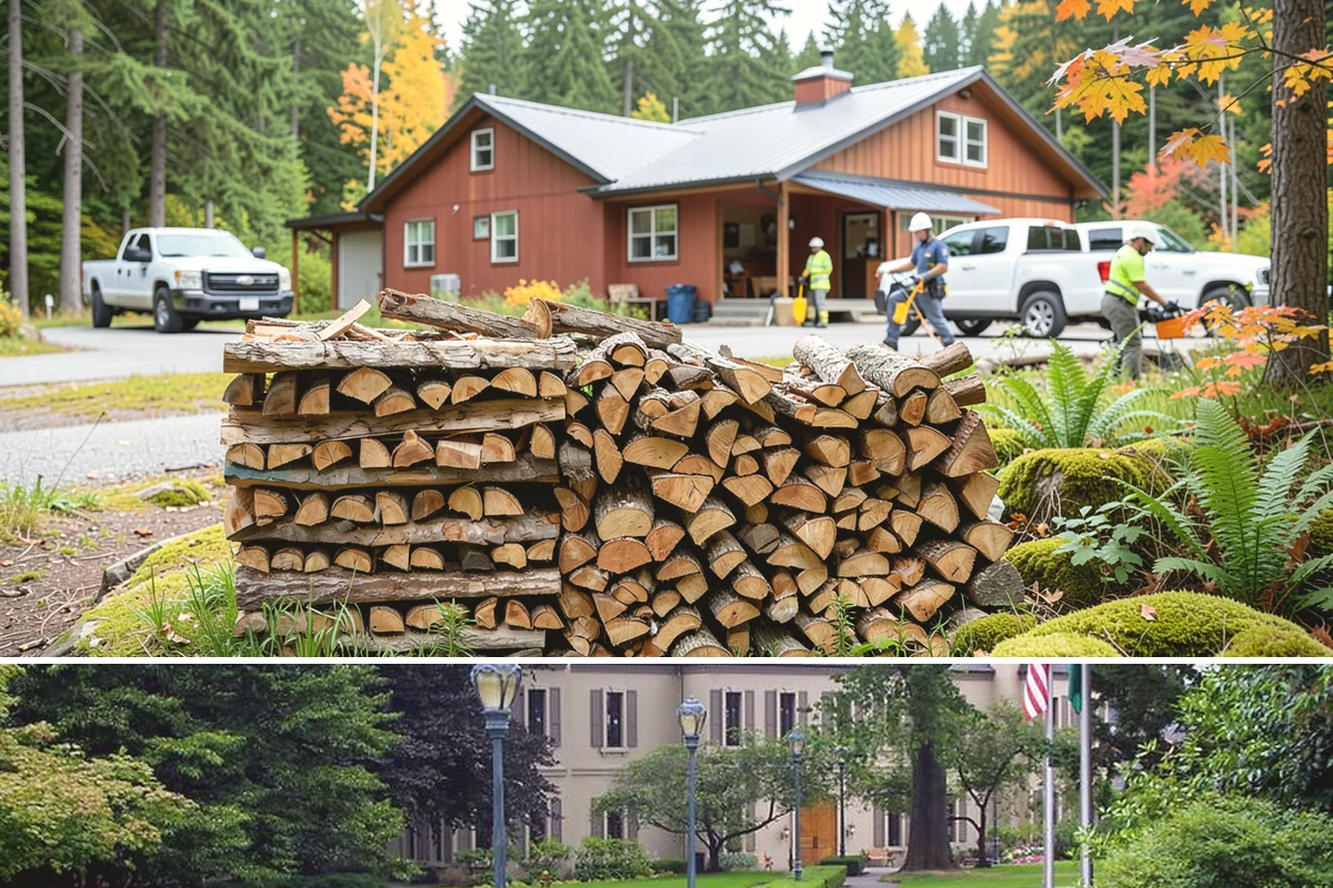 Firewood Covers in Woodinville, King County, WA - Add covers before the fall rains set in so your summer-seasoned wood stays ready to burn.
